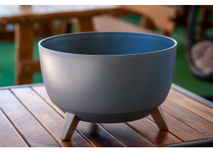 Миска на ножках Рома антрацит, диаметр 40, высота 25