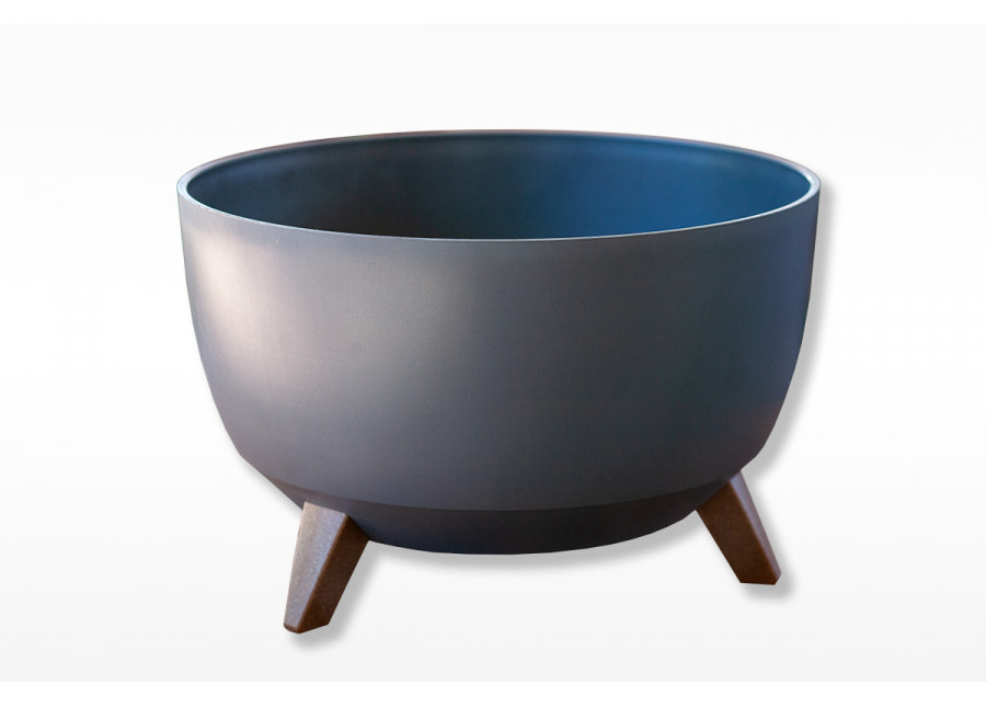 Миска на ножках Рома антрацит, диаметр 40, высота 25