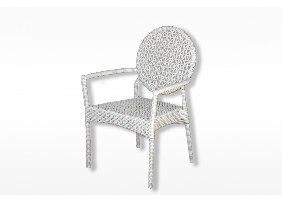 Стул из экоротанга "Парус" белый