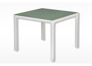 Стол из экоротанга "Танго" белый