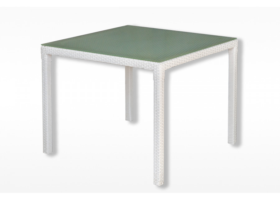 Стол из экоротанга "Танго" белый