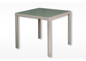 Стол из экоротанга "Танго" бежевый