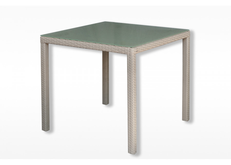 Стол из экоротанга "Танго" бежевый