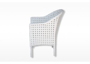 Кресло из экоротанга "Парус" белое