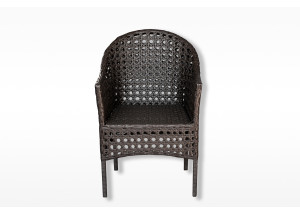 Кресло из экоротанга "Парус" чёрное