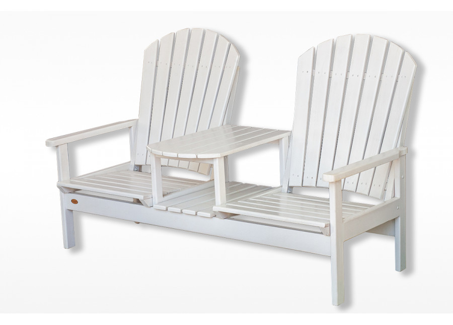 Шезлонг двойной "Паво" белый