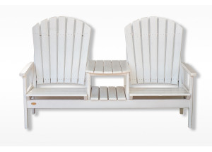 Шезлонг двойной "Паво" белый