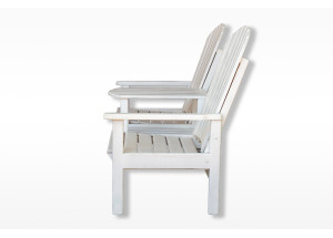 Шезлонг двойной "Паво" белый