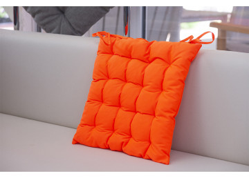 Подушка "Грета Печенье"  43 х 43 х 5, оранжевая
