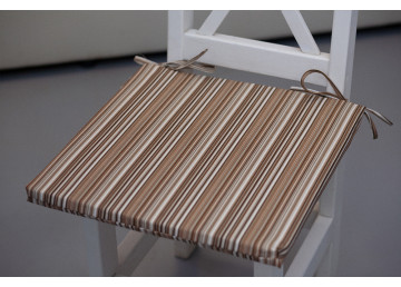 Подушка "Дралон кресло" коричневая полоса